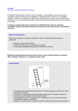 opuscolo contenente una serie di consigli pratici sull`uso delle scale