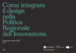 Opuscolo Politica SEE 01 - Sharing Experience Europe