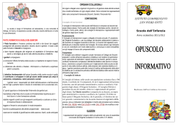 Opuscolo informativo infanzia - Istituto Comprensivo San Piero Patti