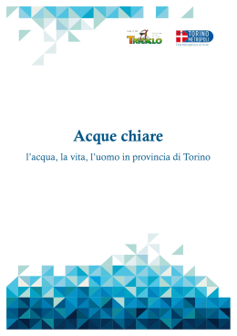 L`opuscolo "Acque chiare" - Città Metropolitana di Torino