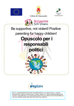 Opuscolo informativo per responsabili politici