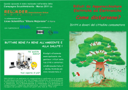 Opuscolo "RAEE Come disfarsene - diritti e doveri del