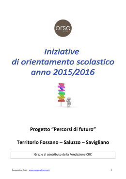 Opuscolo orientamento 2015