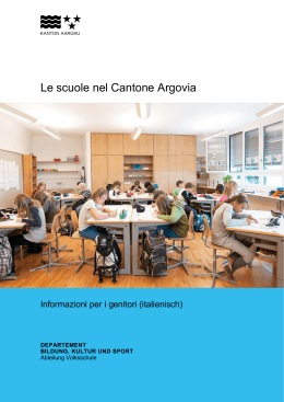 Le scuole nel Cantone Argovia