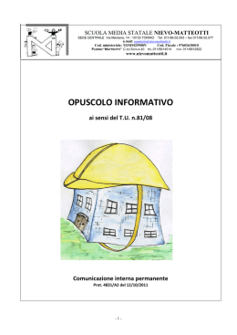 opuscolo informativo - Nievo