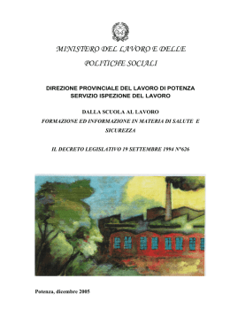 direzione provinciale del lavoro di potenza servizio ispezione del