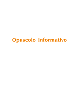 Opuscolo Informativo