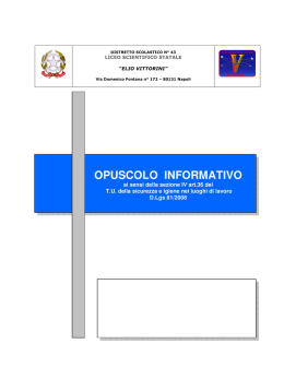 opuscolo informativo - Liceo Scientifico Statale Elio Vittorini