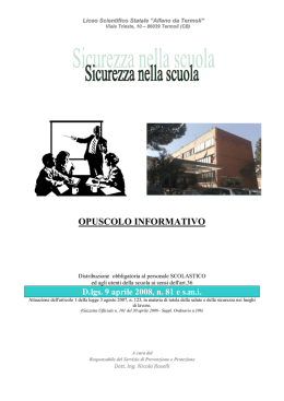 Opuscolo breve - IISS Alfano