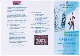 Scarica l`opuscolo informativo della nostra scuola
