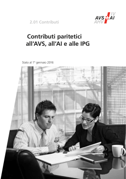 2.01 – Contributi paritetici all`AVS, all`AI e alle IPG
