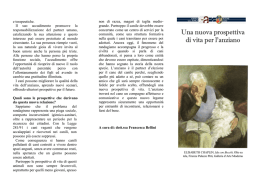 opuscolo una nuova prospettiva di vita per l anziano
