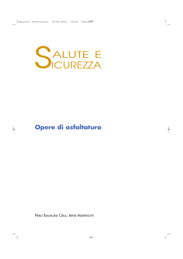 opuscolo Asfaltatura - Ordine ingegneri della Provincia di Roma