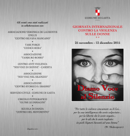 Opuscolo Donne - Comune di Gaeta