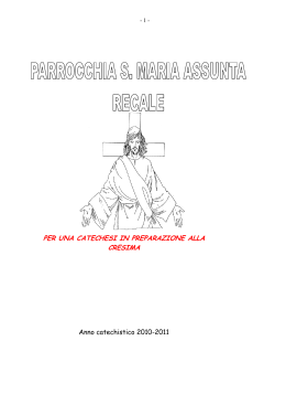 cresima opuscolo ragazzi - Parrocchia S.Maria Assunta