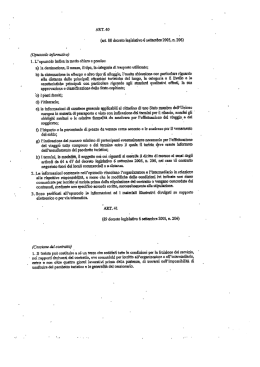 I. L` opuscolo indica in modo chiaro e preciso: