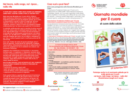 Opuscolo GMC 2014 - Fondazione Italiana per il Cuore