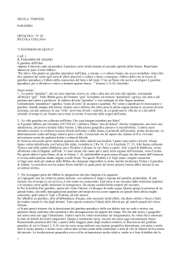 NICOLA TORNESE PARADISO OPUSCOLO N&deg; 20 PICCOLA