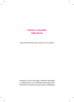 Opuscolo informativo per la donna e il suo partner L`Assistenza