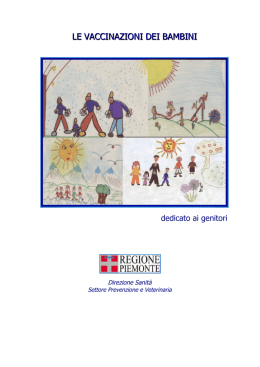 Opuscolo informativo "Le vaccinazioni dei bambini"