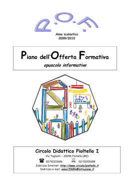 Opuscolo - Circolo Didattico Pioltello 1
