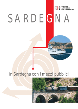 Opuscolo COLLEGAMENTI Ita - Regione Autonoma della Sardegna