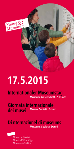 Internationaler Museumstag Di nternaziunel di museums Giornata