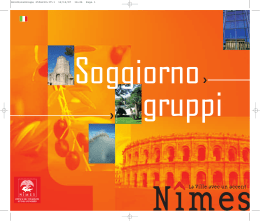 Brochure destinata ai gruppi di viaggiatori