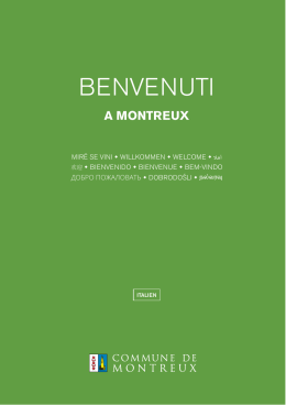 benvenuti - Commune de Montreux