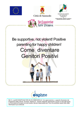 Opuscolo informativo per genitori