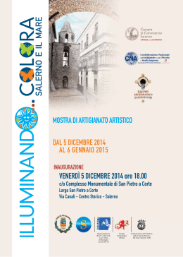 opuscolo mostra Salerno e il mare