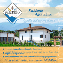 Storia ed ispirazione... - Mansio - Residence Agriturismo