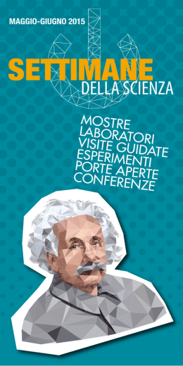 Opuscolo Settimane della Scienza
