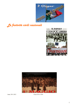 Le festivit&agrave; civili nazionali
