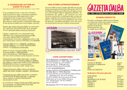 Opuscolo di Gazzetta d`Alba