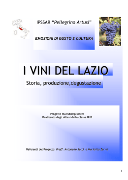 ii vin ii del lazio - IPSEOA "Pellegrino Artusi"