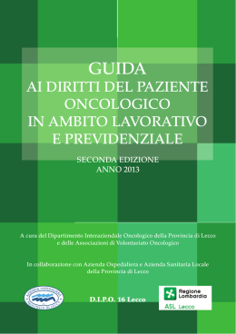 ai diritti del paziente oncologico in ambito lavorativo e