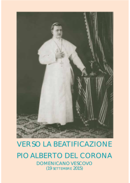 Verso la Beatificazione di Mons. Pio A. del Corona