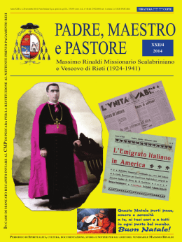 Padre Maestro e Pastore 2014 N.4