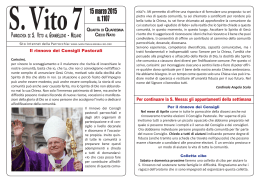 S.Vito del 15 marzo 2015 - Parrocchia San Vito al Giambellino