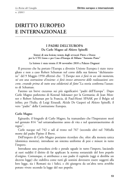 diritto europeo e internazionale - Ordine degli Avvocati di Milano