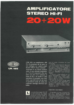 Amtron UK185 - HiFi Stereo amplifier 20+20W
