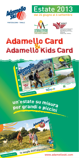 Brochure Adamello Card 2013