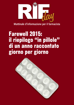 Farewell 2015: il riepilogo “in pillole”