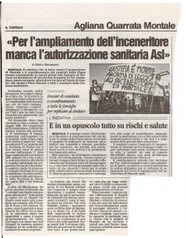Agliana Quarrata Montale
