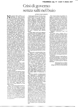 Crisi di governo - Paolo Naccarato