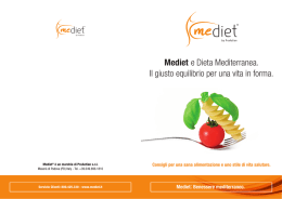 opuscolo MeDiet - Centro Bernstein