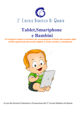 Tablet Smathphone e Bambini