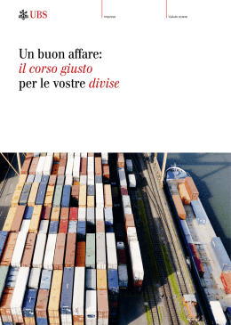 Opuscolo Valute estere