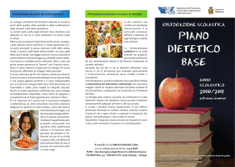 OPUSCOLO INFORMATIVO: Piano Dietetico Base